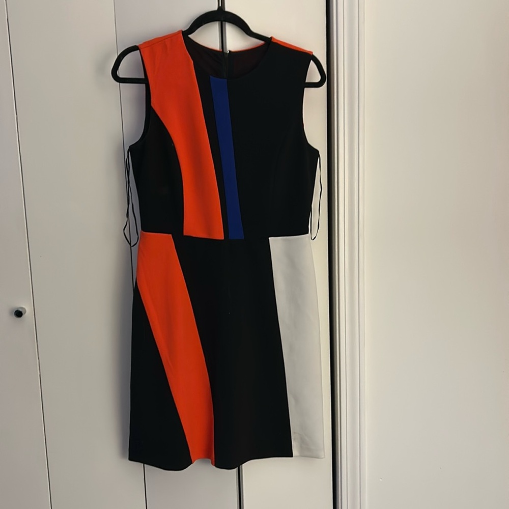 Womens block color dress.